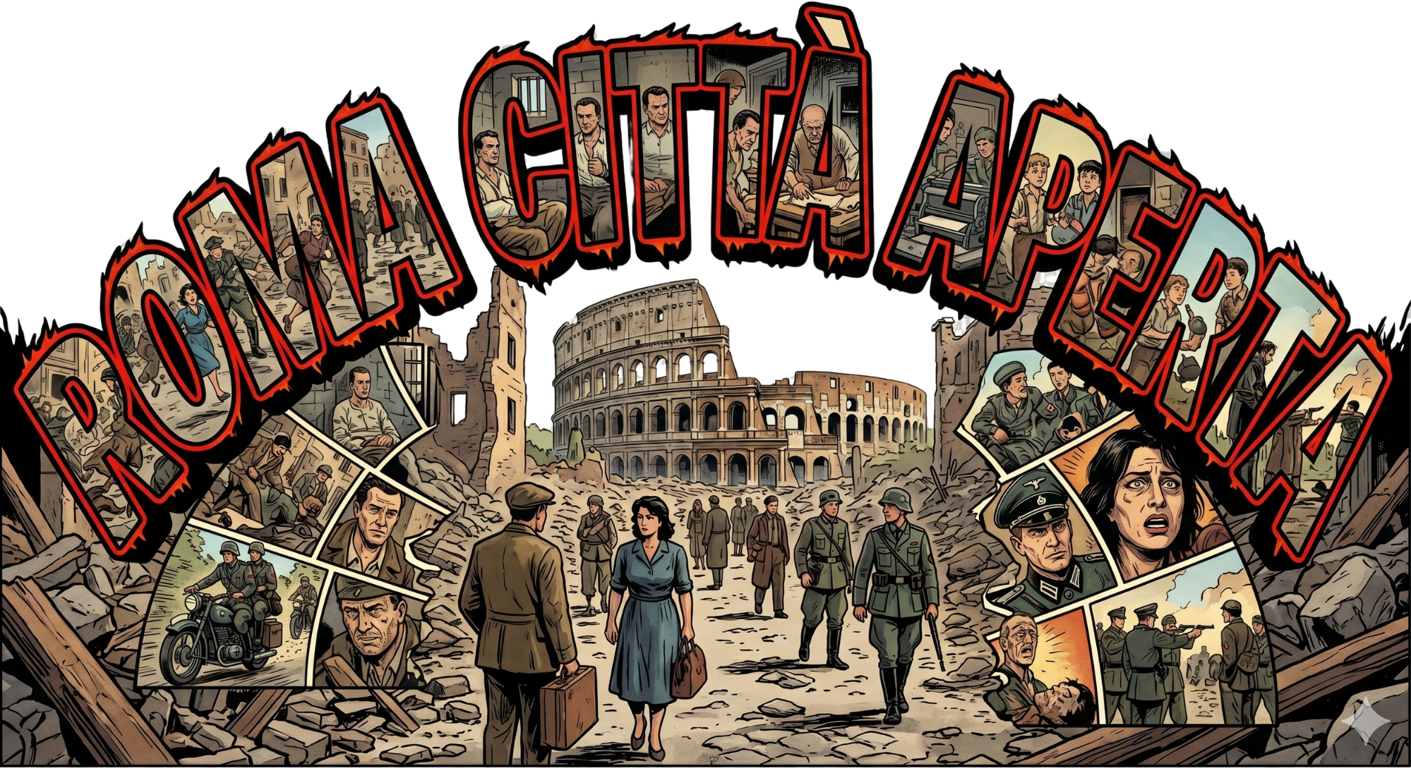 Collezione Cinema : Linea Roma città aperta