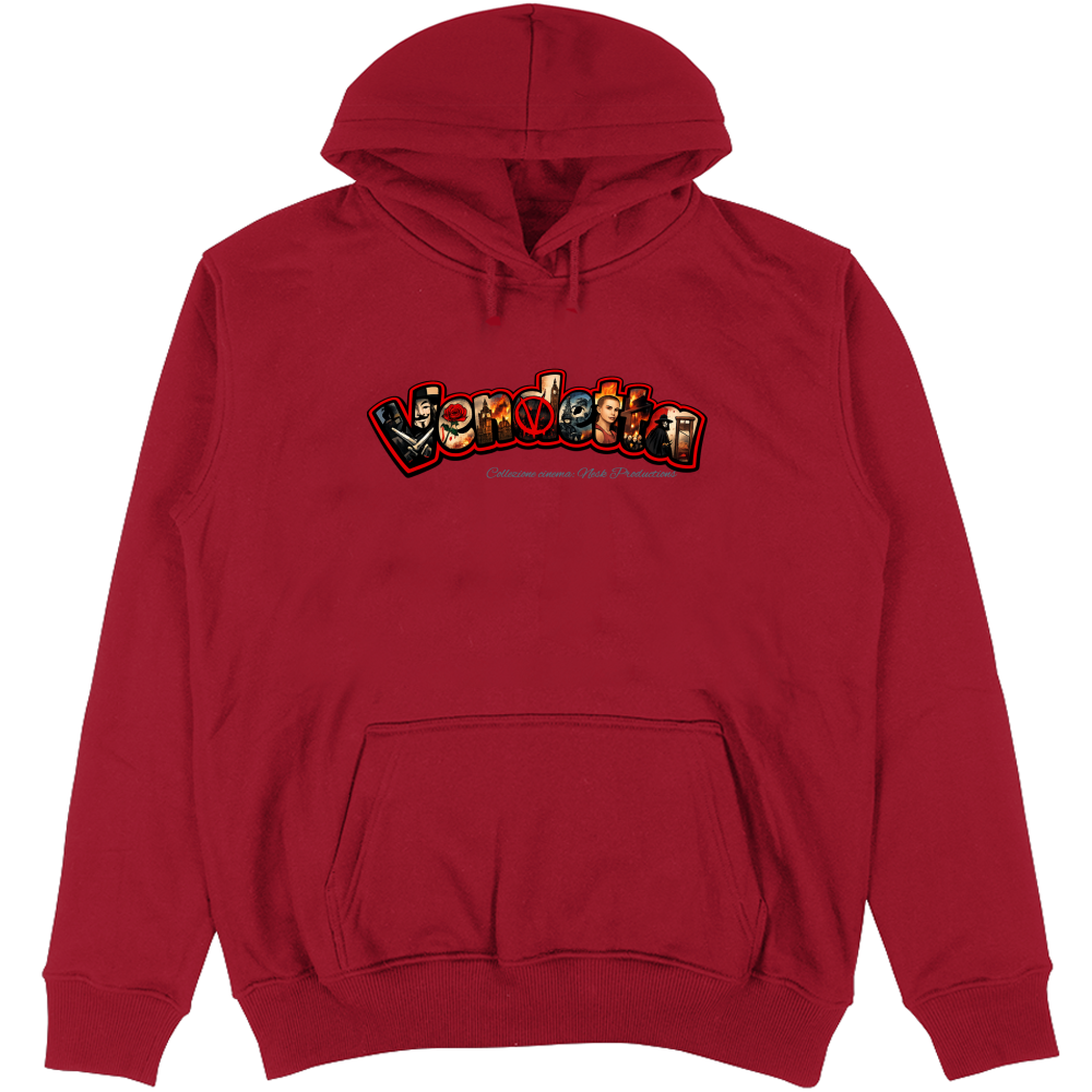 Felpa Unisex con Cappuccio linea vendetta