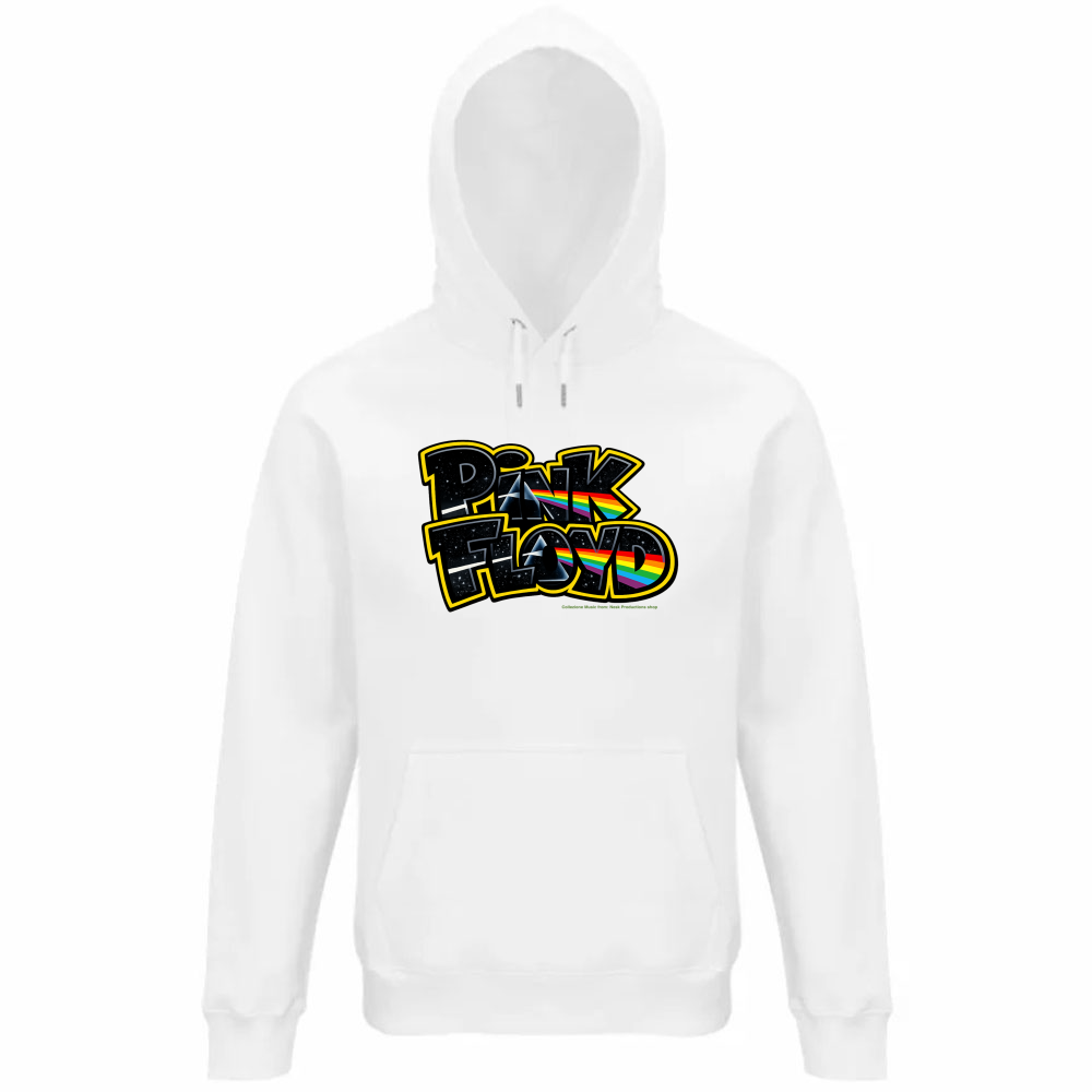 Felpa Organica Unisex Cappuccio linea Pink Floyd