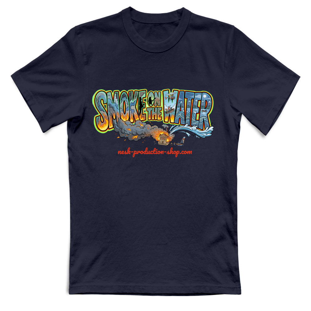 T-Shirt Bambino linea smoke on the water