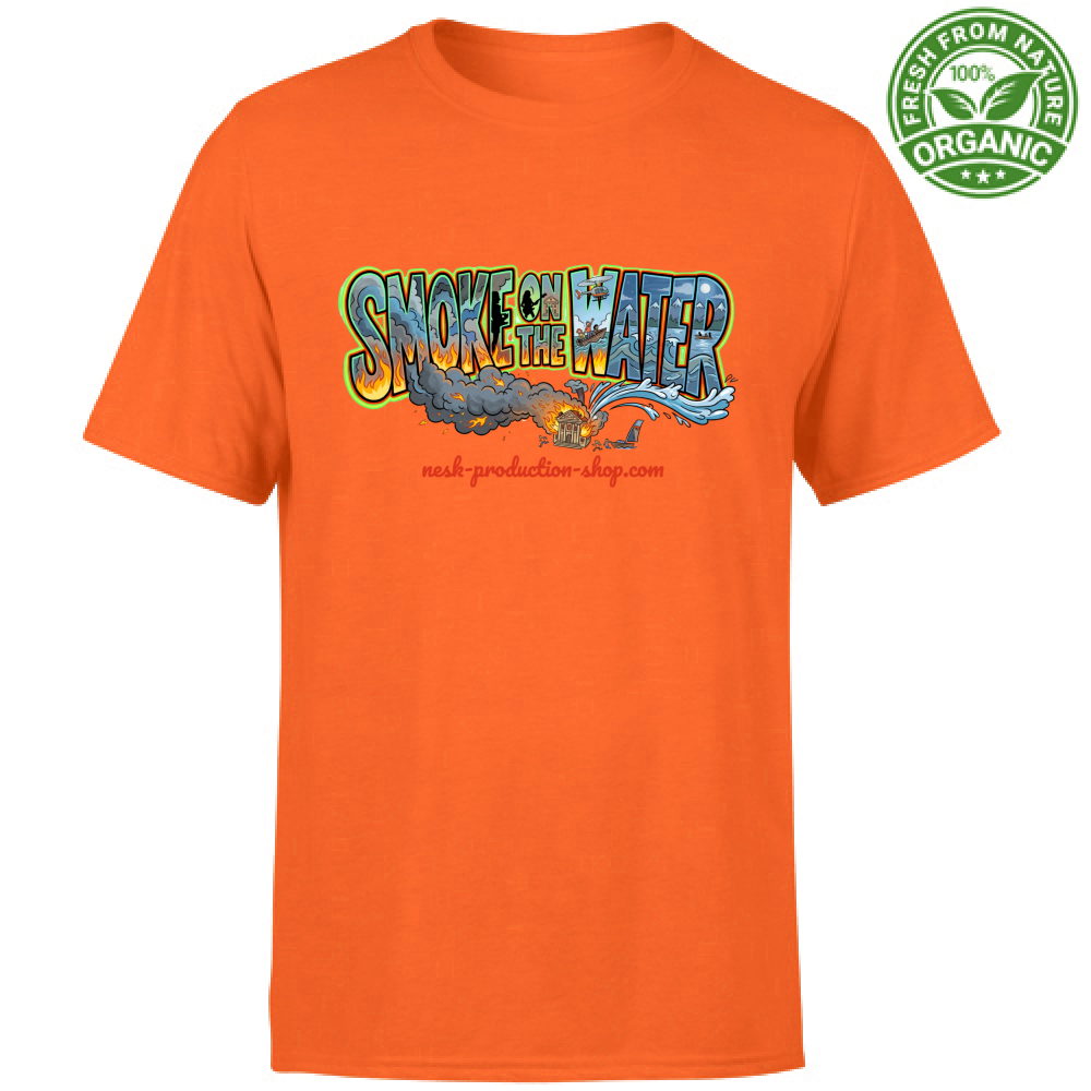 T-Shirt Unisex Organic linea smoke on the water