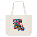Tote Bag Canapa linea wish you were here A