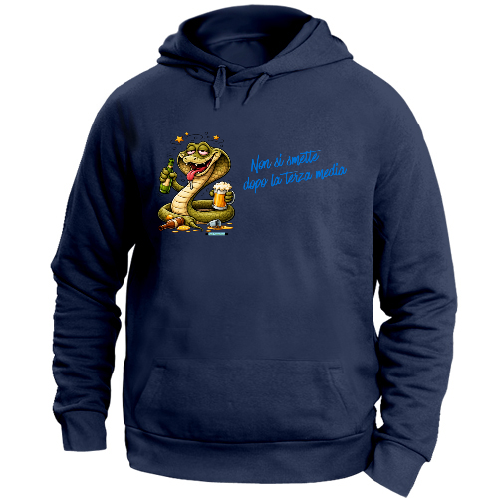 Felpa con Cappuccio Unisex Large linea terza media
