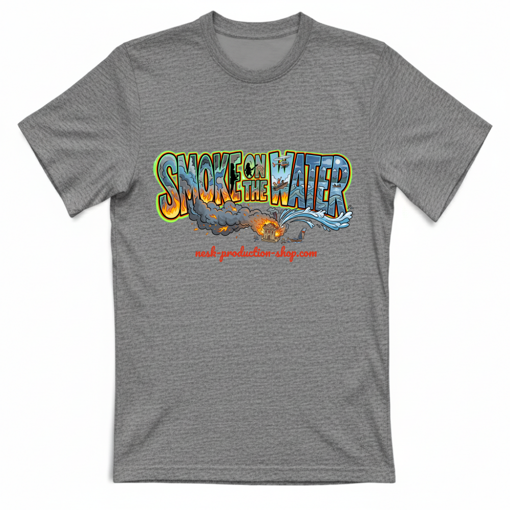T-Shirt Unisex linea smoke on the water