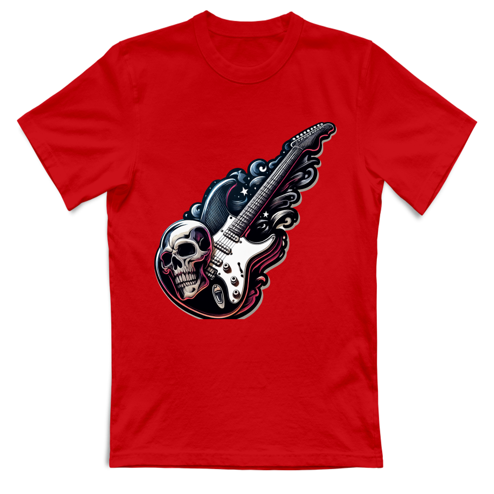 T-Shirt Unisex linea chitarra rock