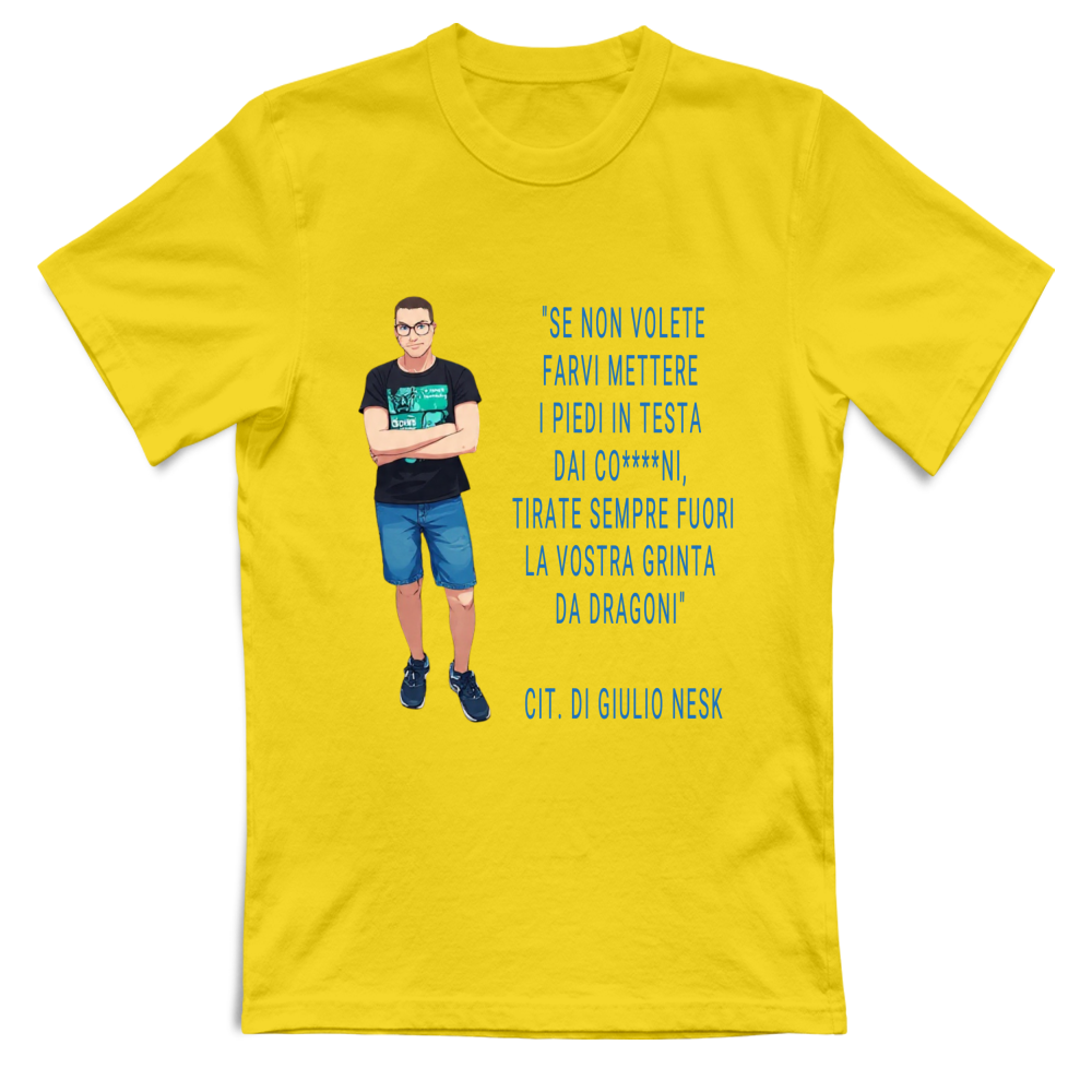 T-Shirt Unisex T-Shirt con una Frase Motivazionale