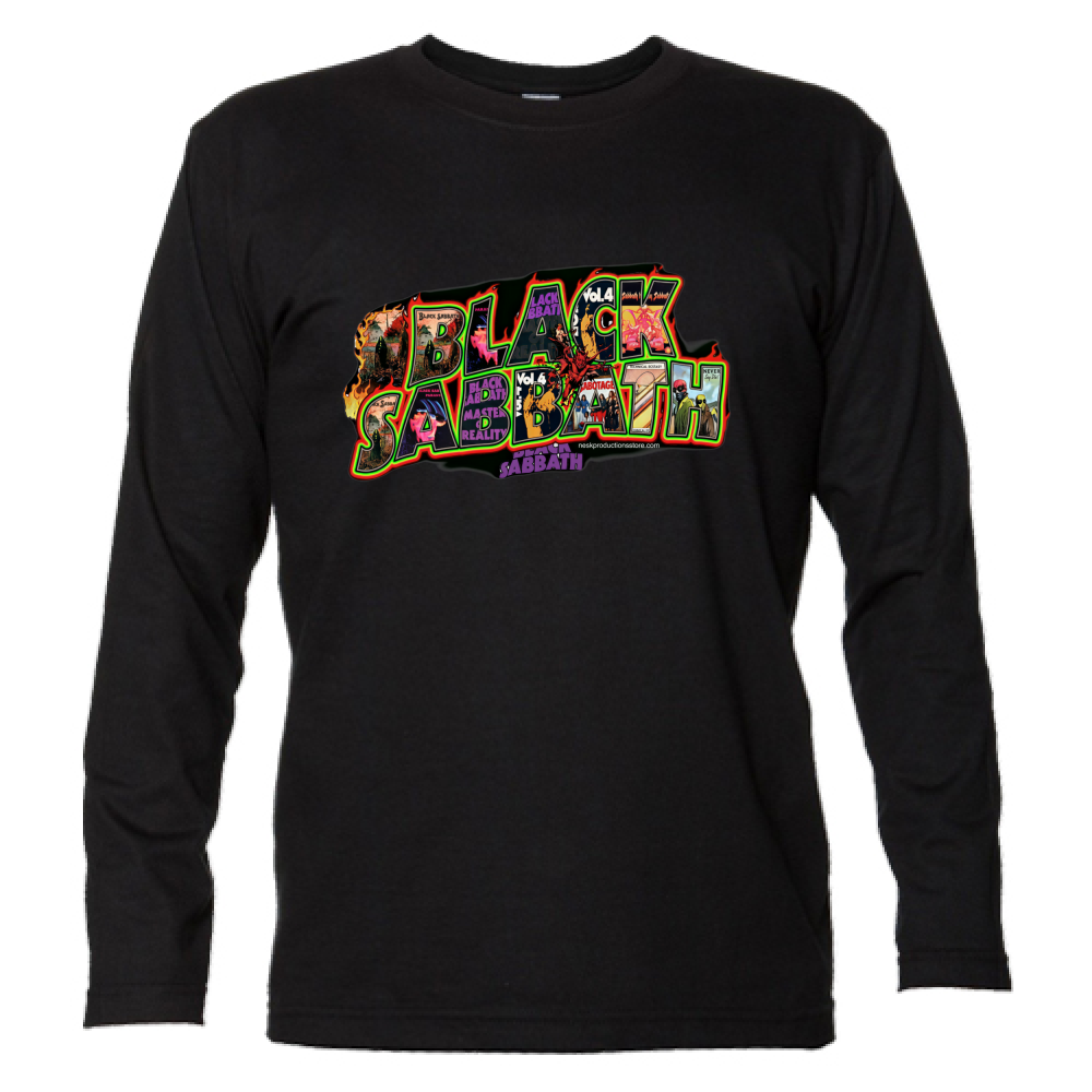 T-Shirt Unisex Manica Lunga linea Black Sabbath A