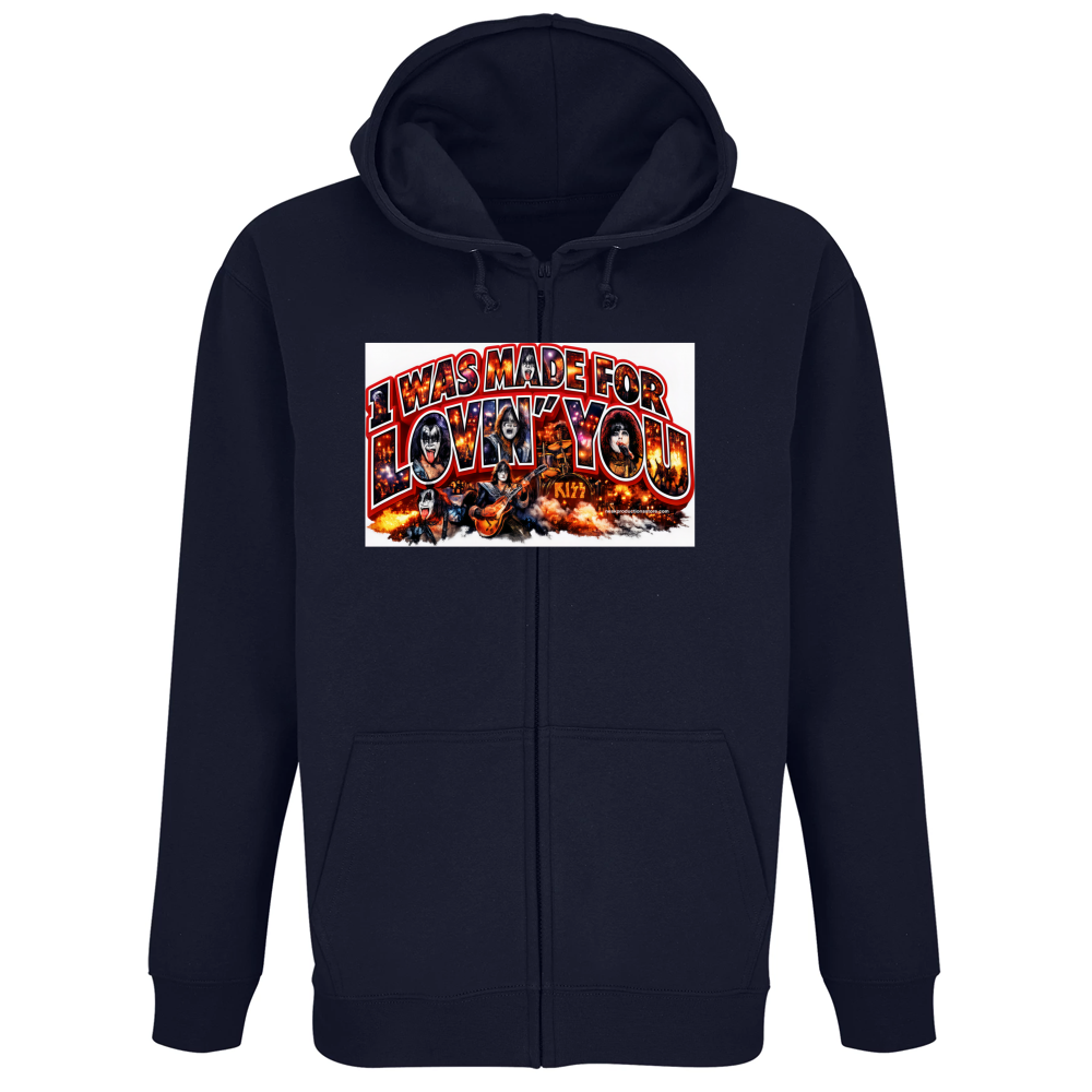 Felpa Premium Cappuccio Zip linea i was made for lovin you 1A