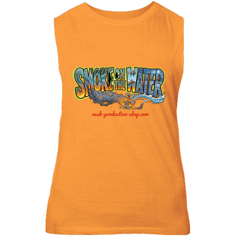 Canotta Unisex linea smoke on the water
