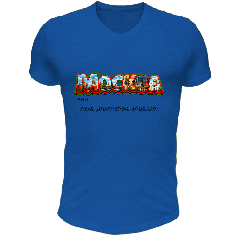 T-Shirt Unisex Scollo V linea mosca