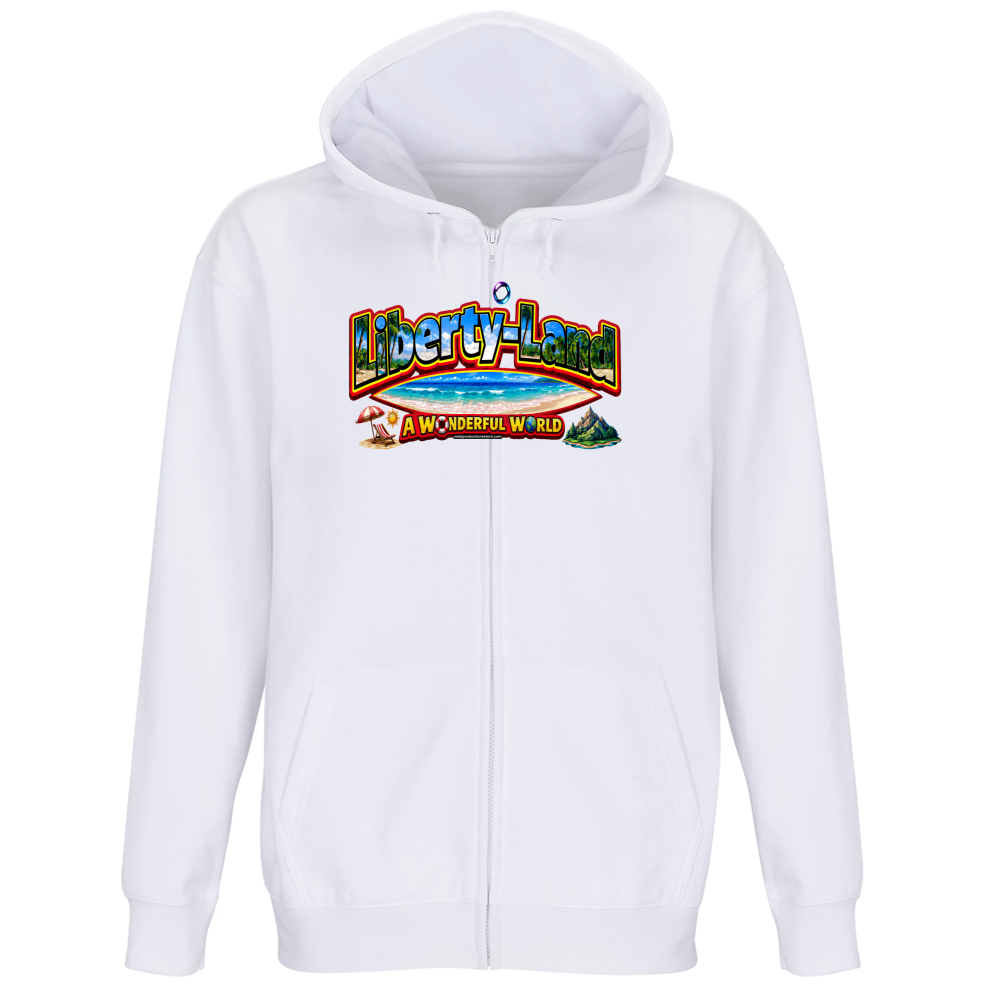 Felpa Premium Cappuccio Zip T-Shirt Un Mondo Migliore