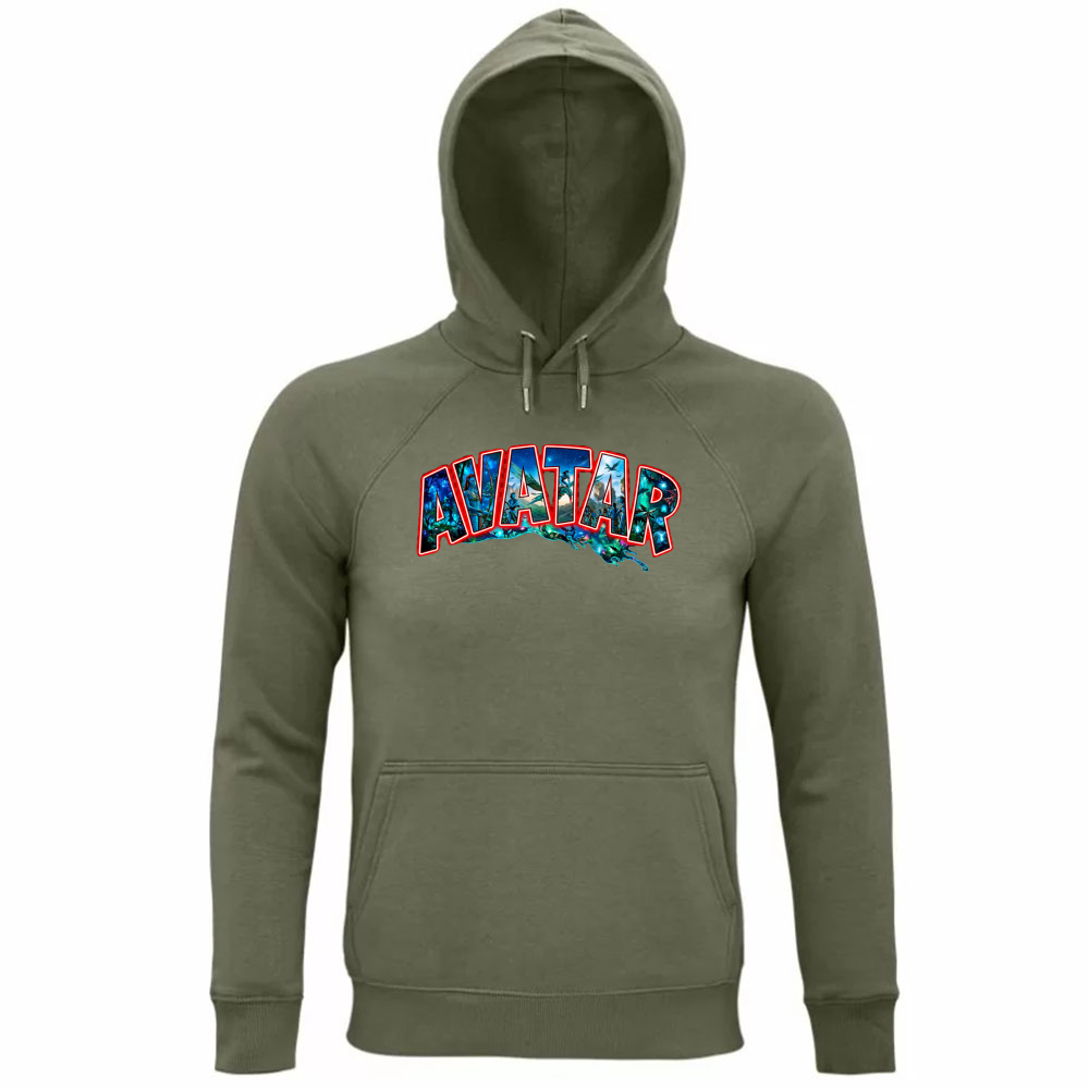 Felpa Organica Unisex Cappuccio linea avatar