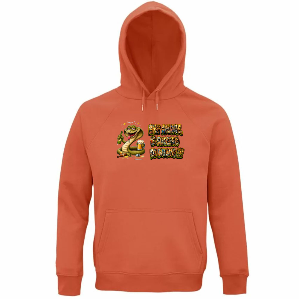 Felpa Organica Unisex Cappuccio Maglietta Scusatemi ma è Successo di Nuovo