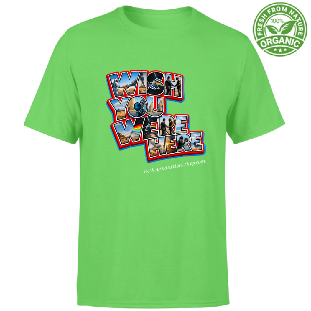 T-Shirt Unisex Organic linea wish you were here