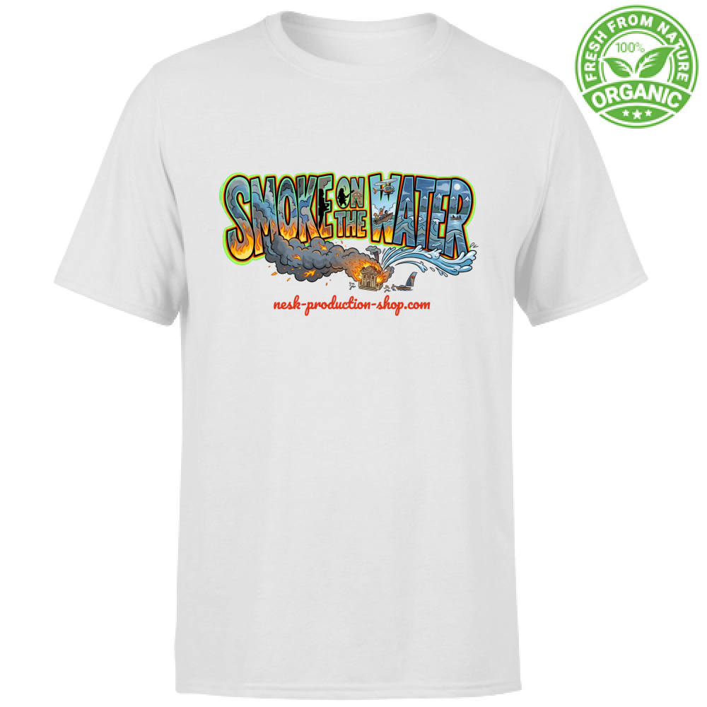 T-Shirt Unisex Organic linea smoke on the water