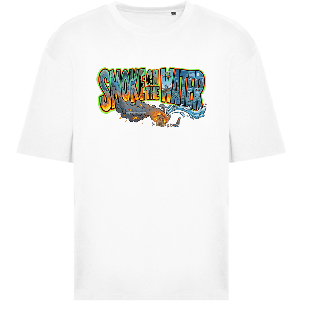 T-Shirt Oversize linea smoke on the water A