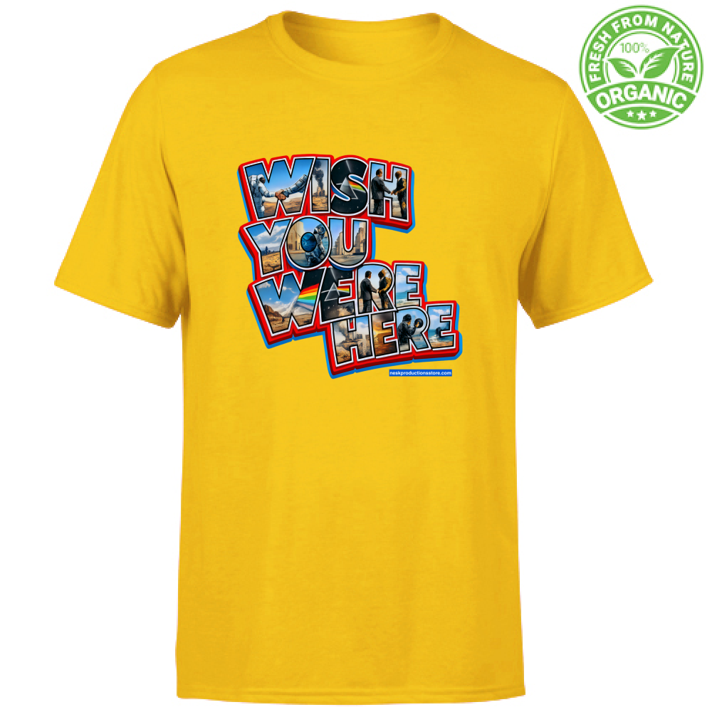 T-Shirt Unisex Organic linea wish you were here A