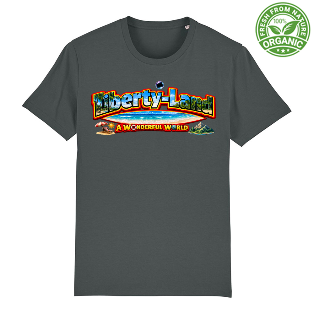 T-Shirt Unisex Premium Organic Maglietta Verso un Mondo Migliore e Oltre