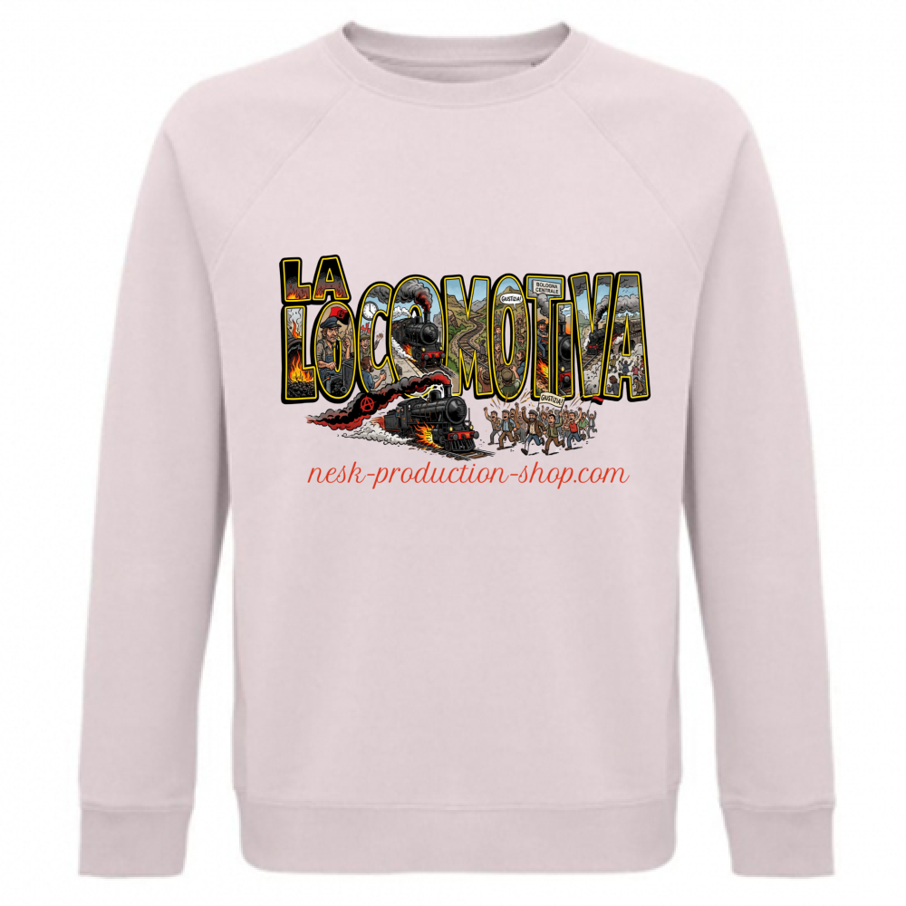 Felpa Unisex Organica linea la locomotiva