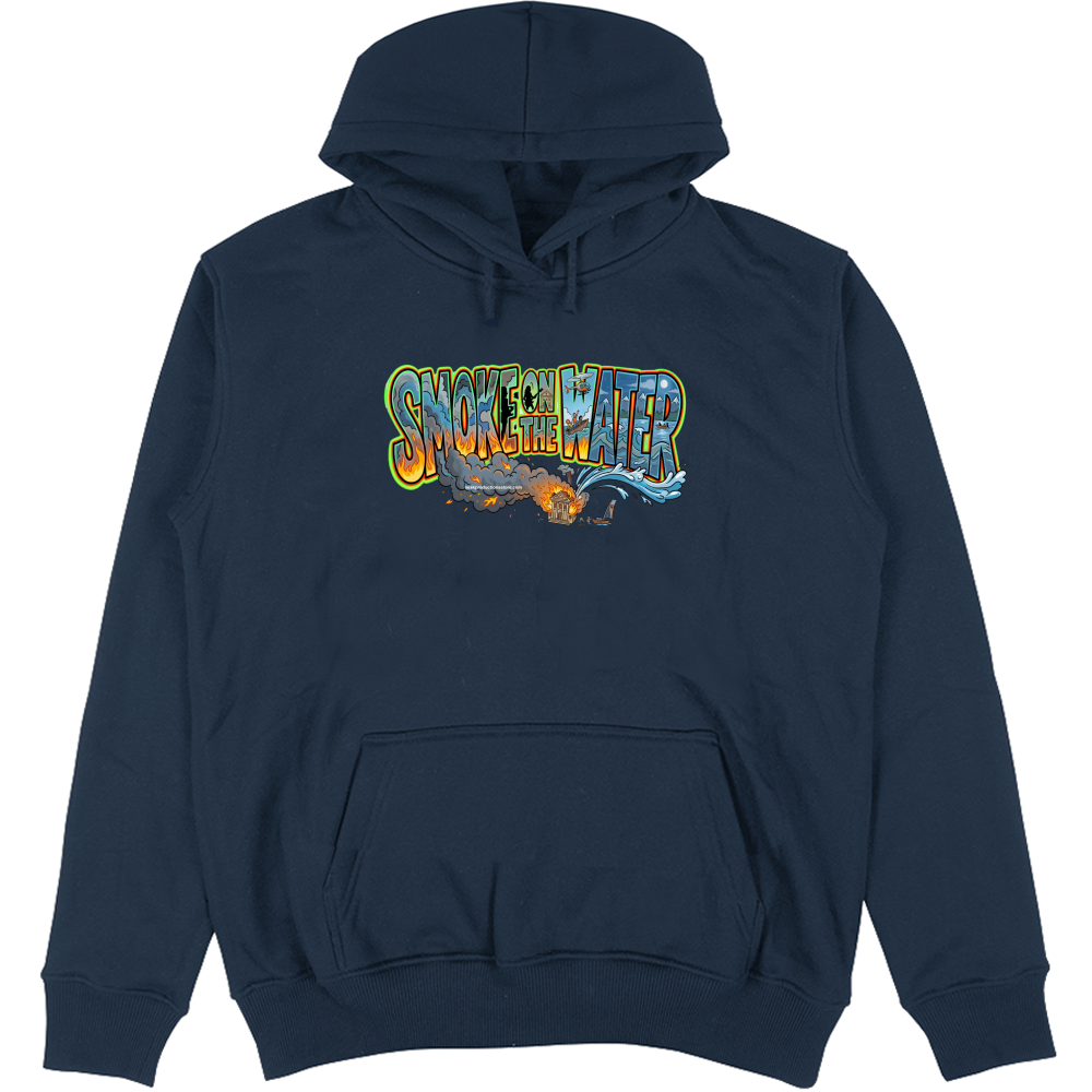Felpa Unisex con Cappuccio linea smoke on the water A