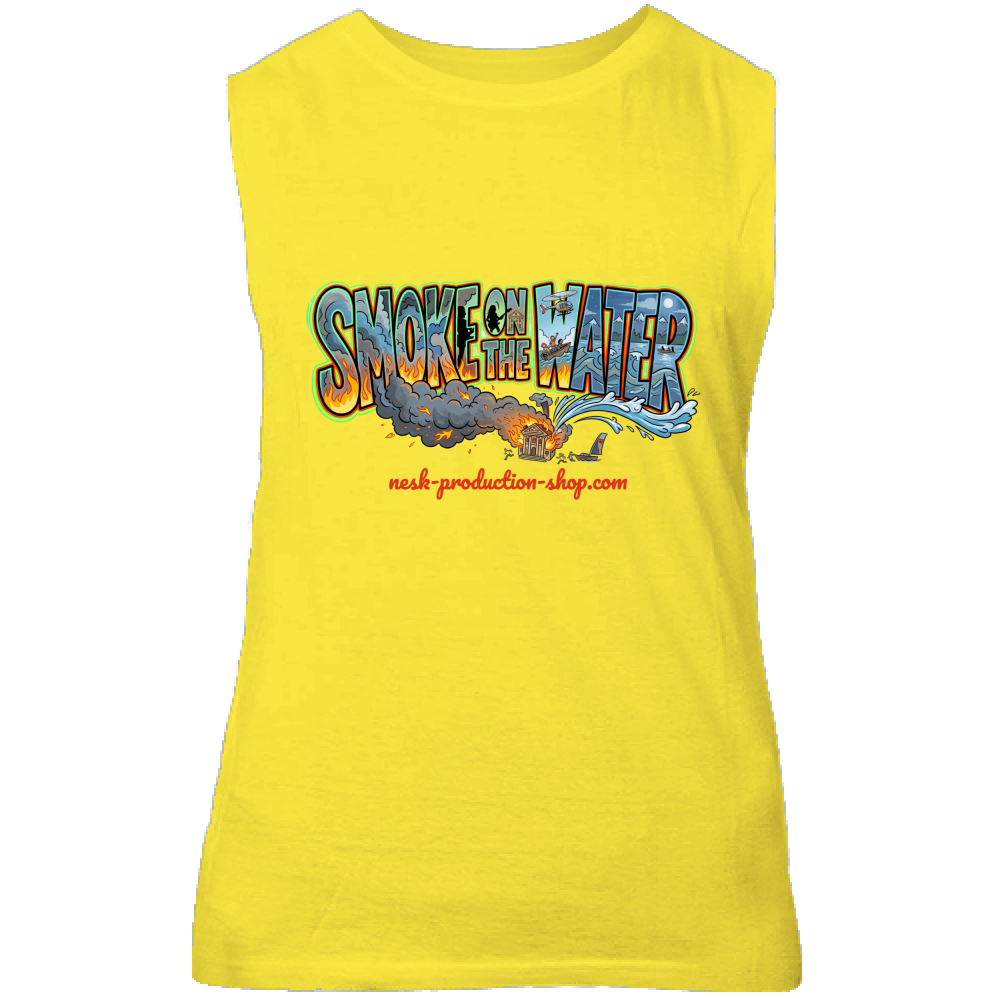Canotta Unisex linea smoke on the water