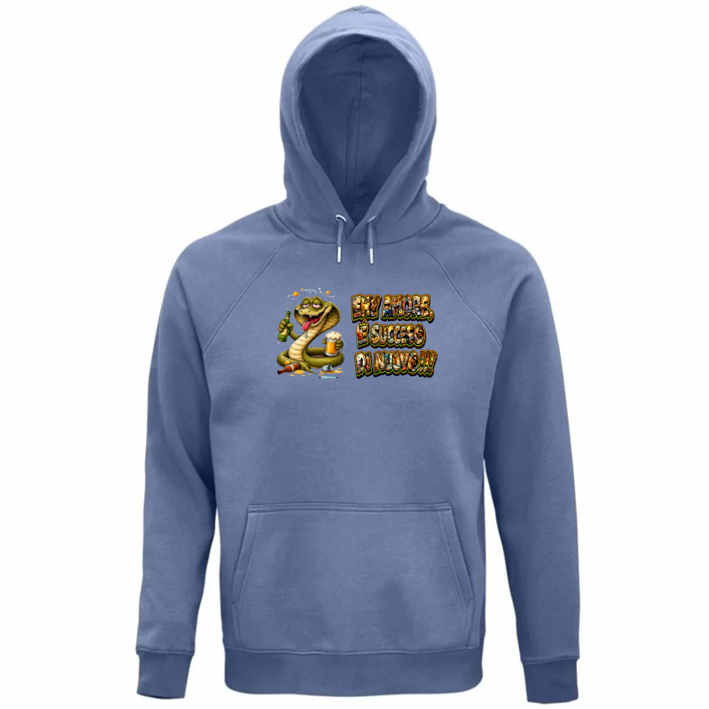 Felpa Organica Unisex Cappuccio Maglietta Scusatemi ma è Successo di Nuovo