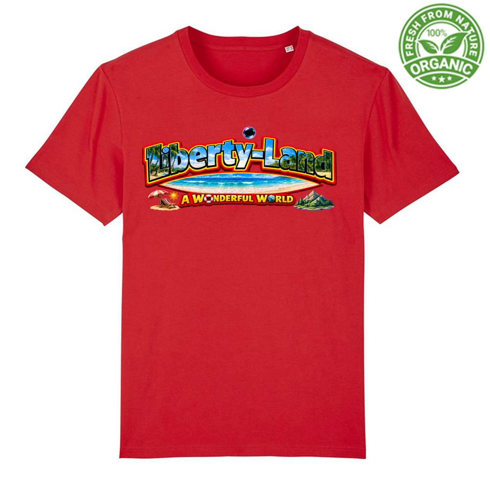 T-Shirt Unisex Organica Maglietta Verso un Mondo Migliore e Oltre