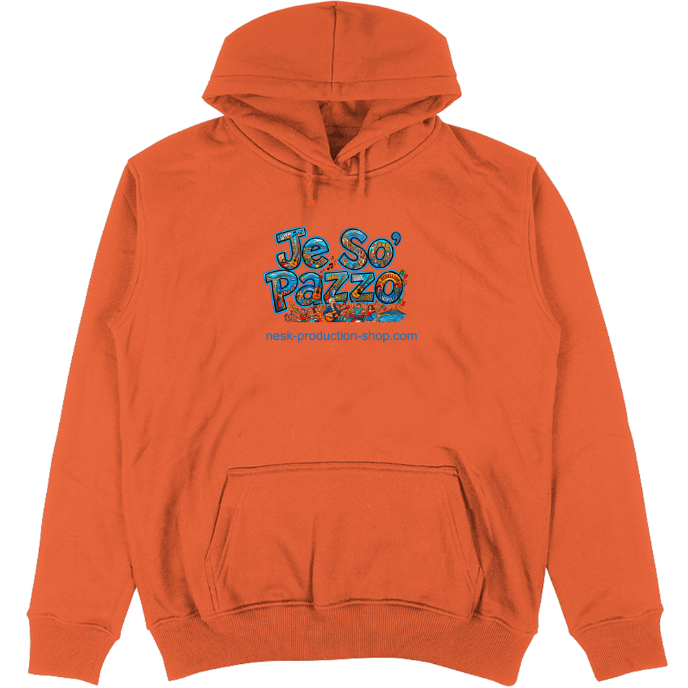 Felpa Unisex con Cappuccio linea je so pazzo