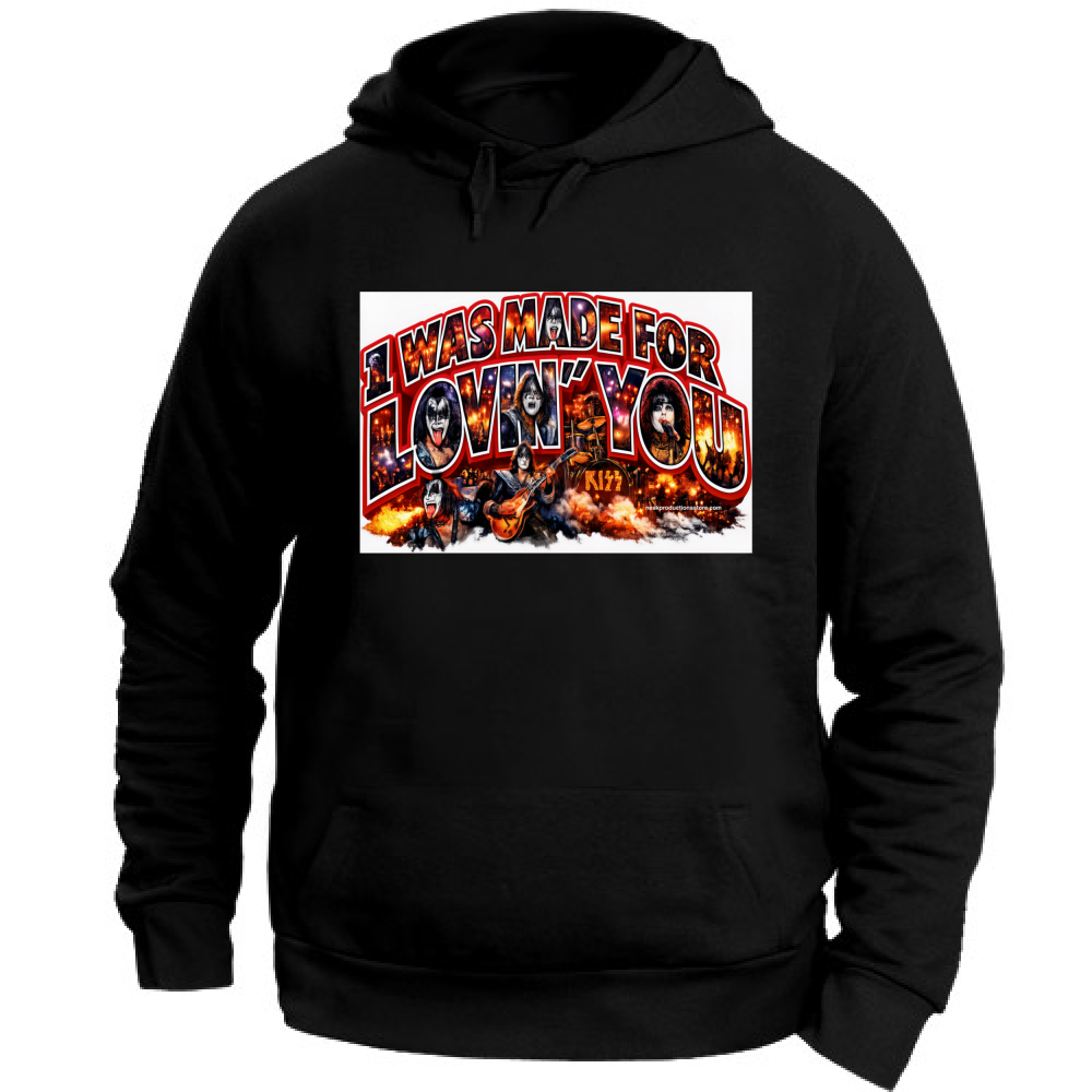 Felpa con Cappuccio Unisex Large linea i was made for lovin you 1A