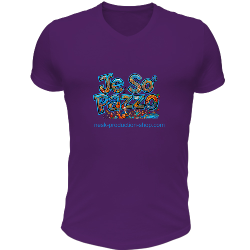 T-Shirt Unisex Scollo V linea je so pazzo