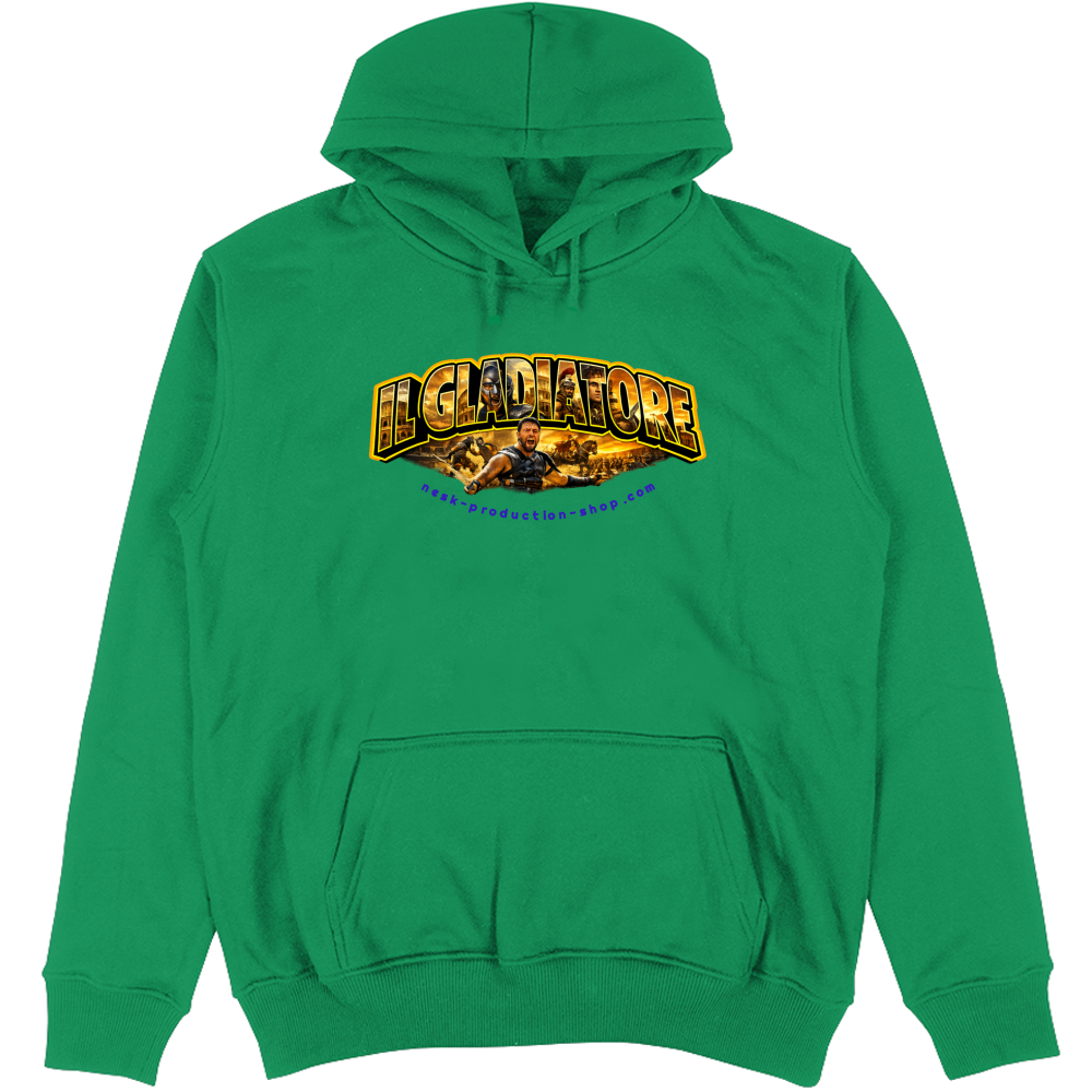 Felpa Unisex con Cappuccio linea gladiatore