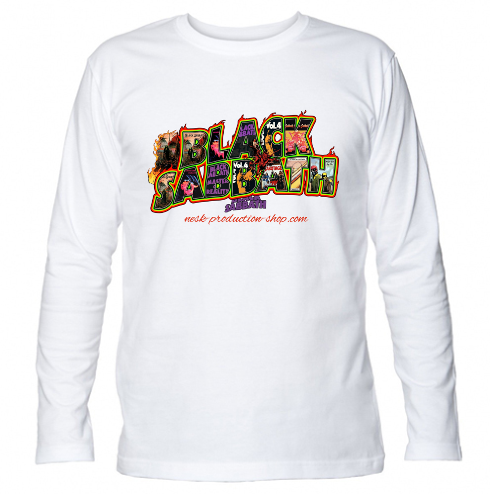 T-Shirt Unisex Manica Lunga linea black sabbath