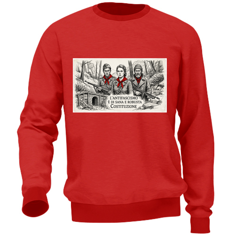 Felpa Unisex linea antifa