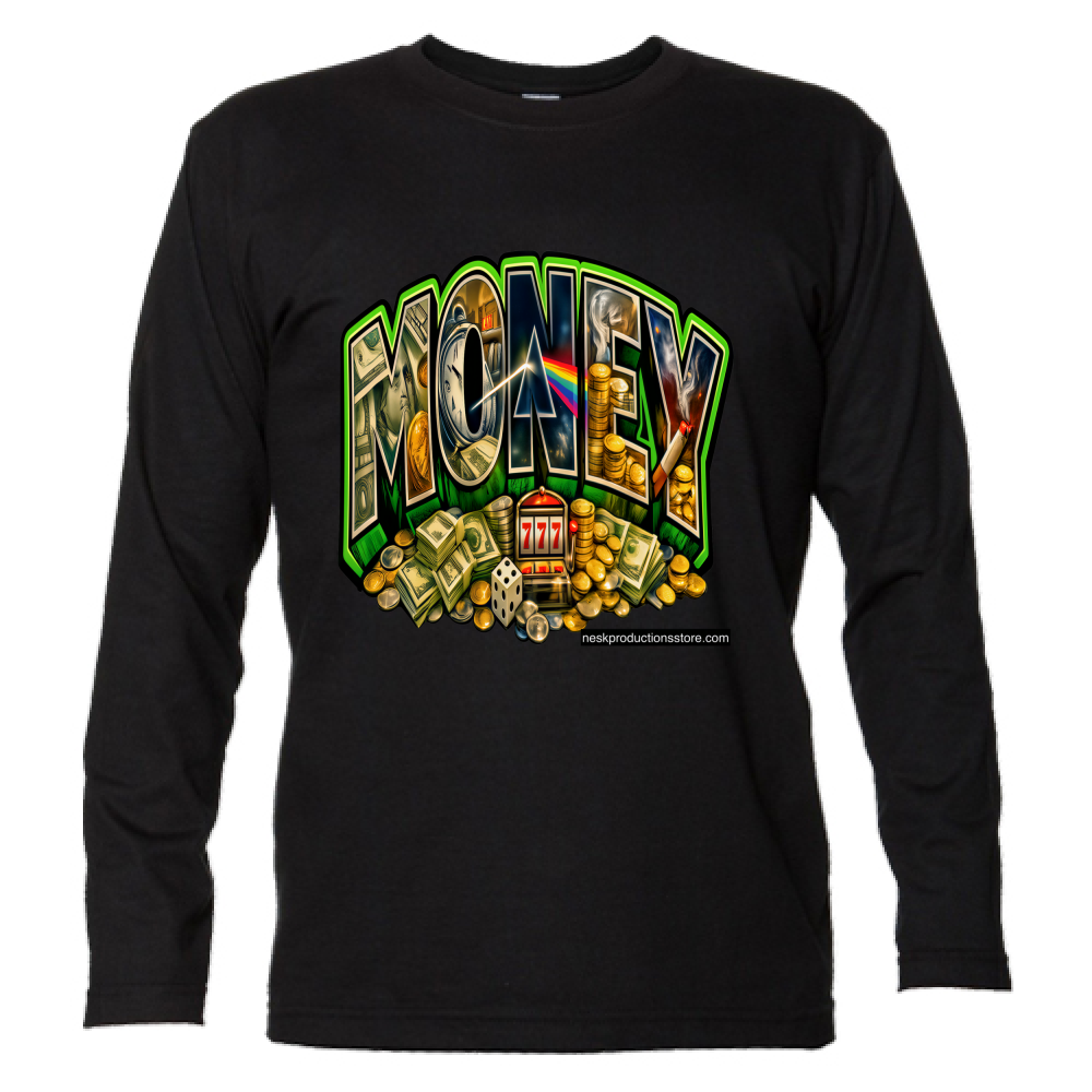 T-Shirt Unisex Manica Lunga linea Money A
