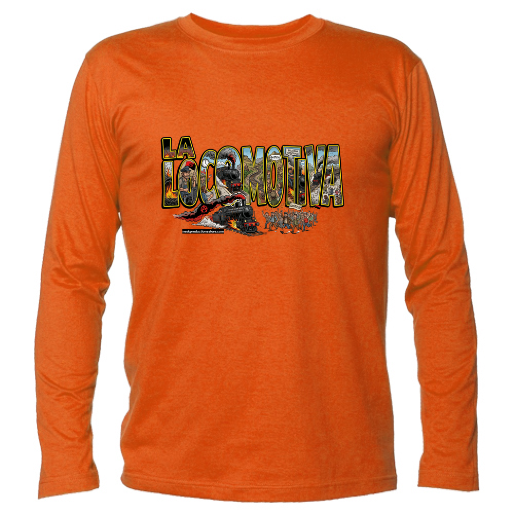 T-Shirt Unisex Manica Lunga linea la locomotiva A