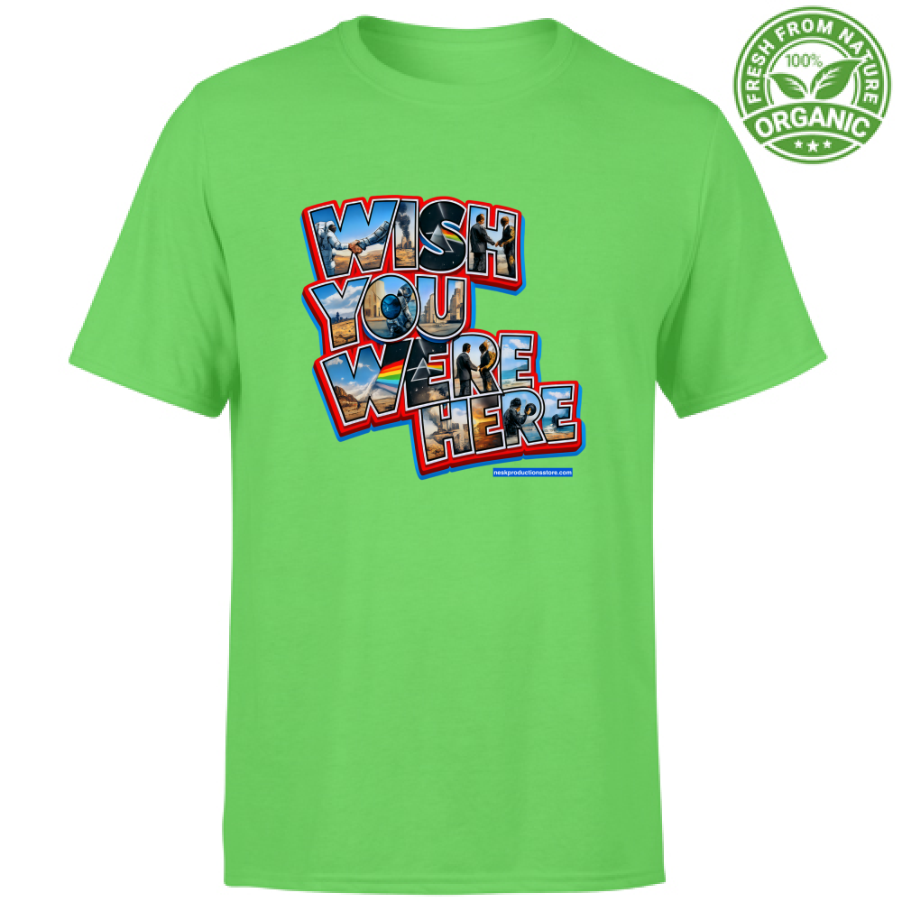 T-Shirt Unisex Organic linea wish you were here A