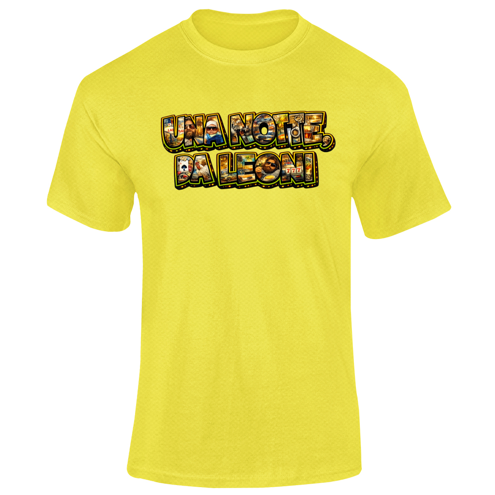 T-Shirt Unisex Dry Sport Maglietta una Notte da Leoni
