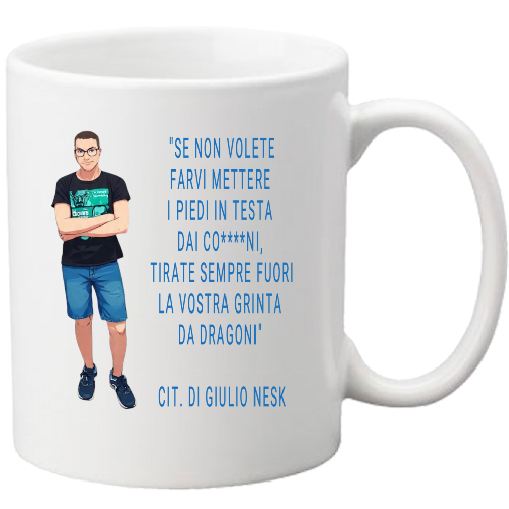 Tazza T-Shirt con una Frase Motivazionale