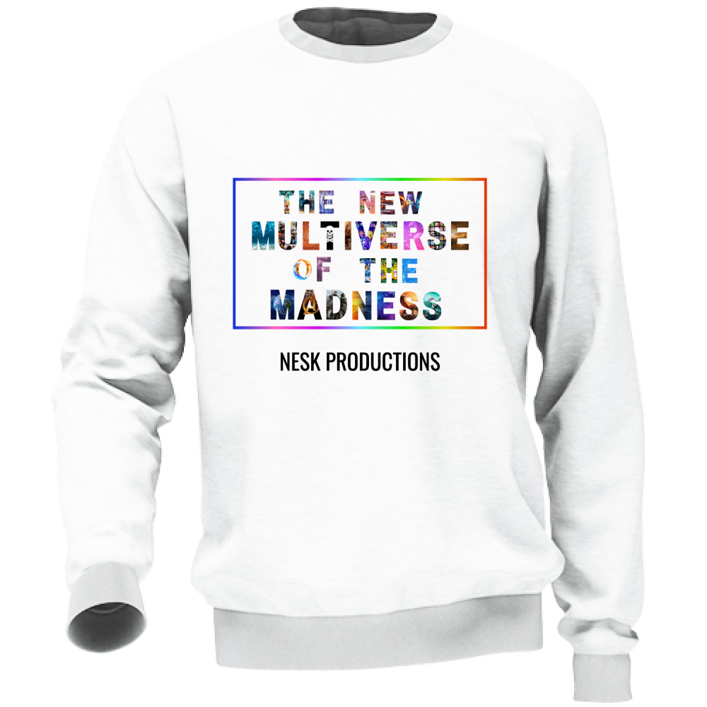 Felpa Unisex T-Shirt of Multiverse a Sfondo Bianco