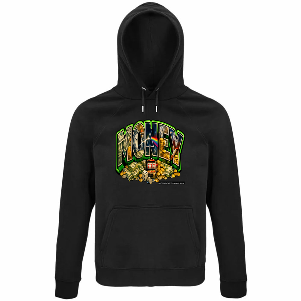 Felpa Organica Unisex Cappuccio linea Money A