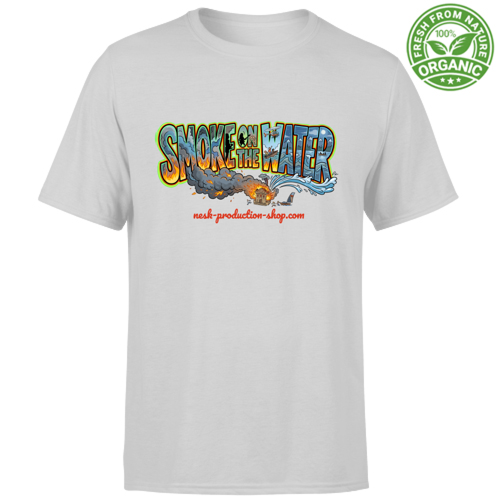T-Shirt Unisex Organic linea smoke on the water
