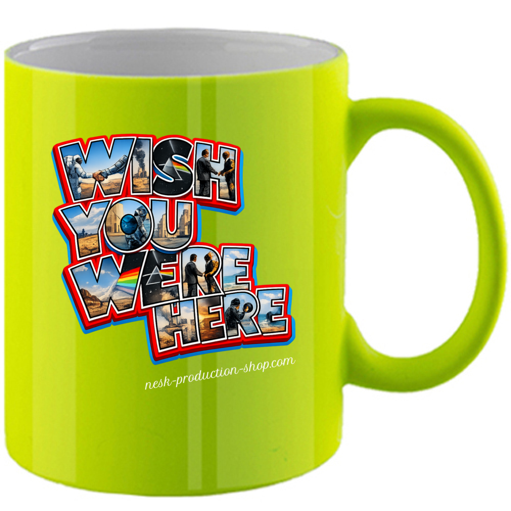 Tazza Fluo linea wish you were here