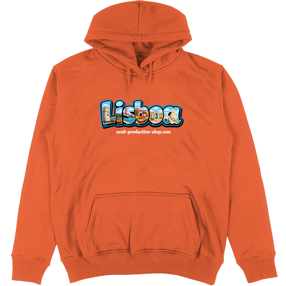 Felpa Unisex con Cappuccio linea lisboa
