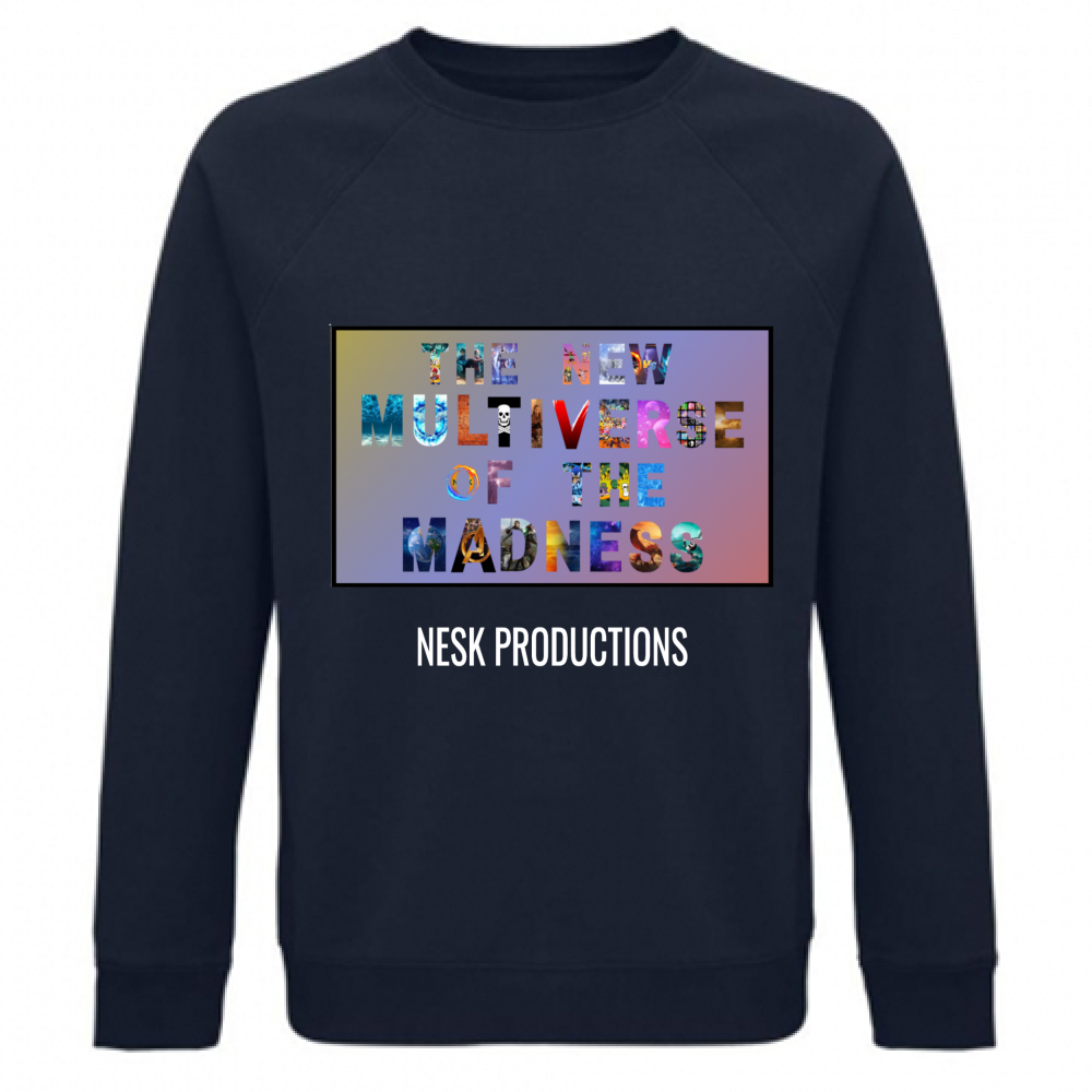 Felpa Unisex Organica T-Shirt del Multiverso con Sfondo a Colori