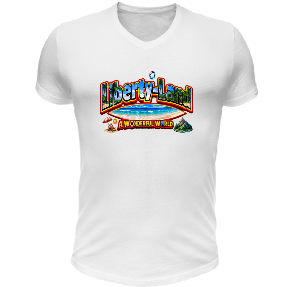 T-Shirt Unisex Scollo V T-Shirt Un Mondo Migliore