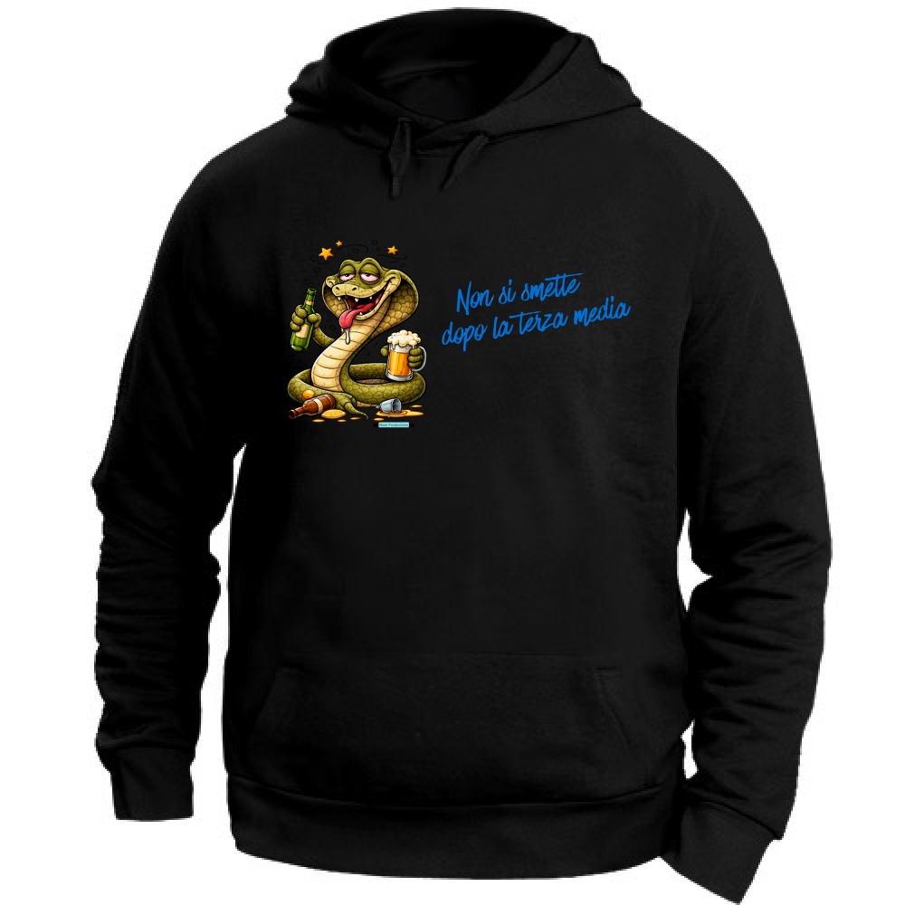 Felpa con Cappuccio Unisex Large linea terza media