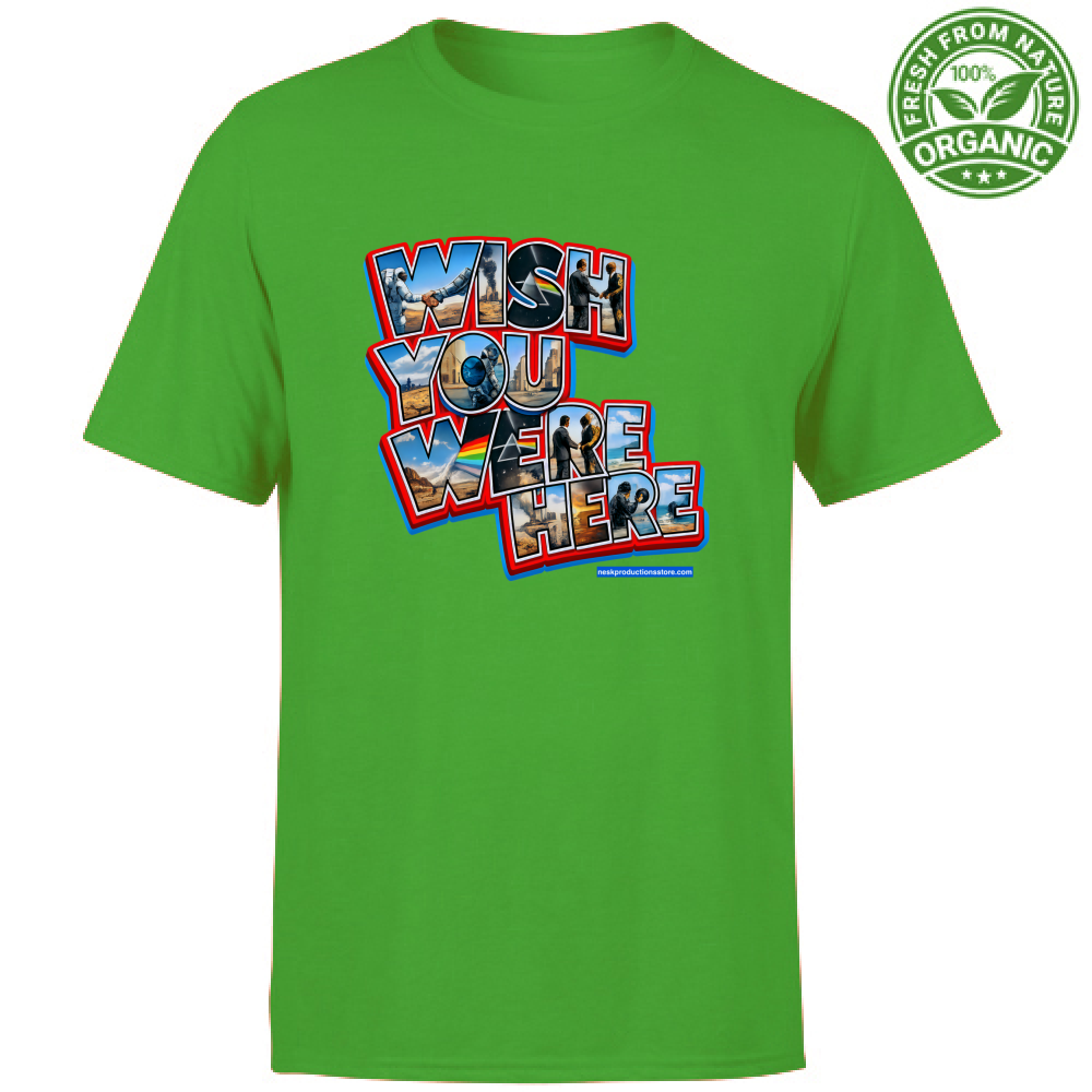 T-Shirt Unisex Organic linea wish you were here A