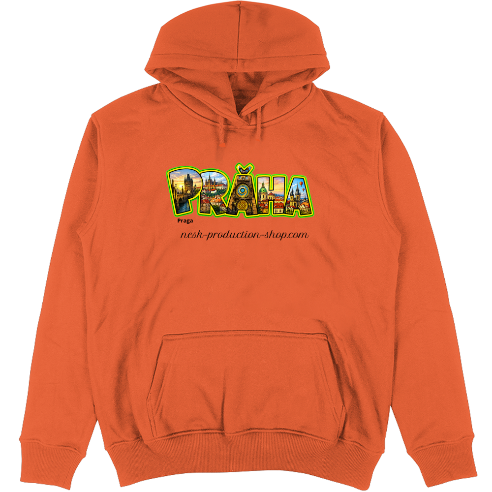 Felpa Unisex con Cappuccio linea praga