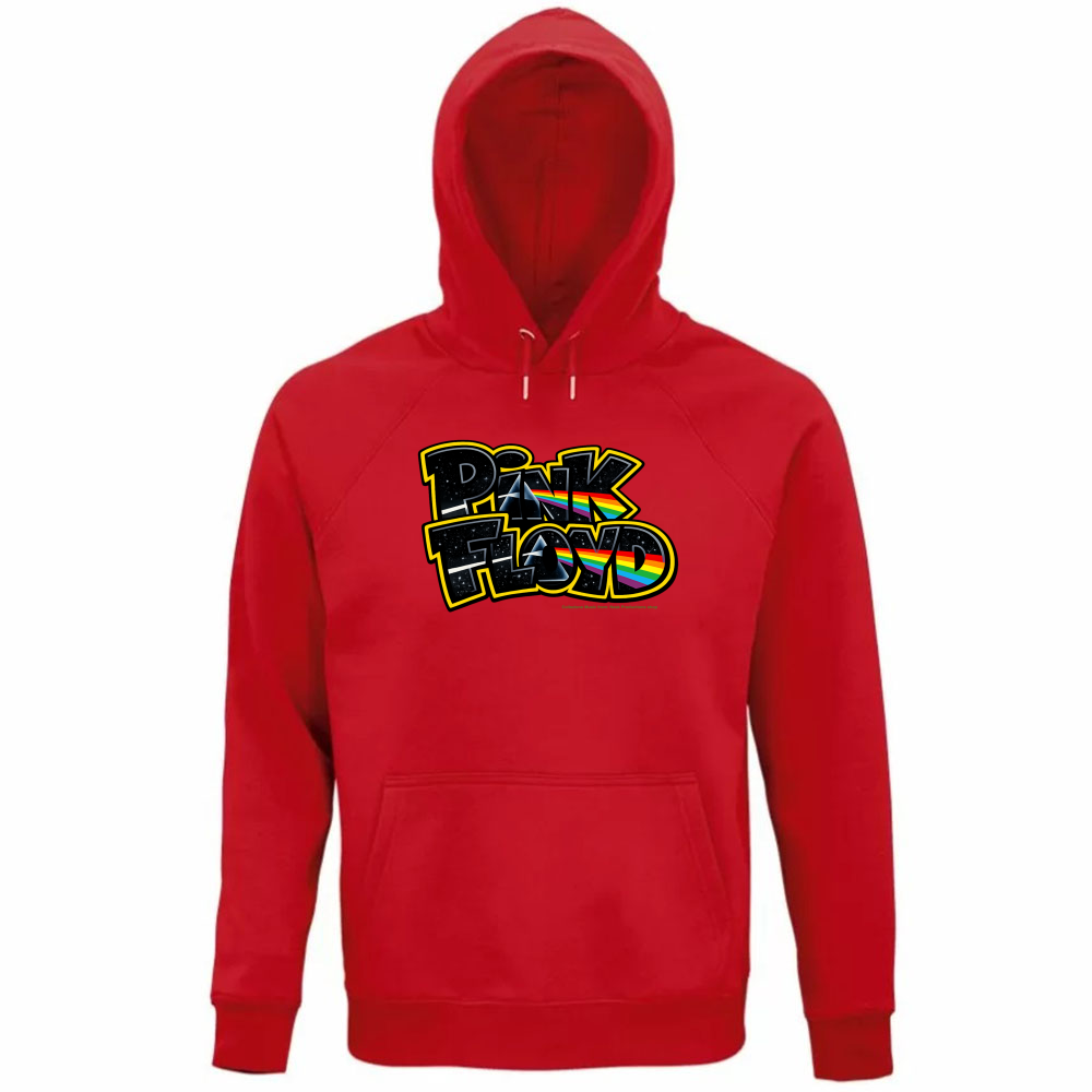 Felpa Organica Unisex Cappuccio linea Pink Floyd