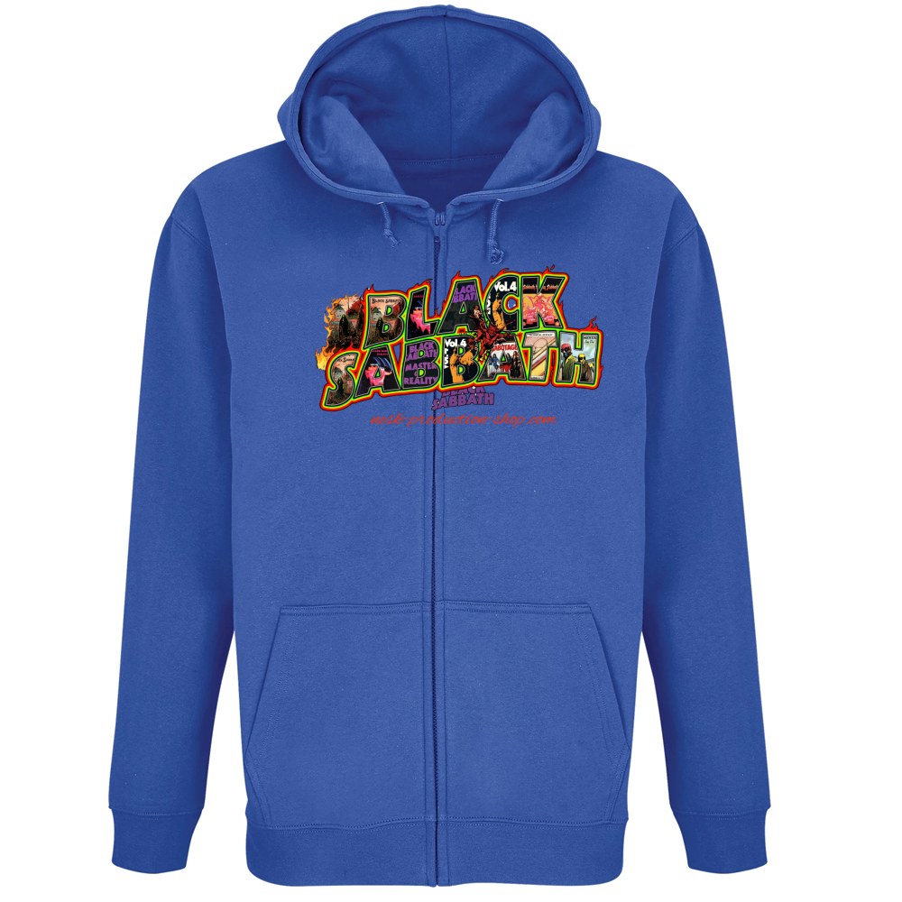 Felpa Premium Cappuccio Zip linea black sabbath
